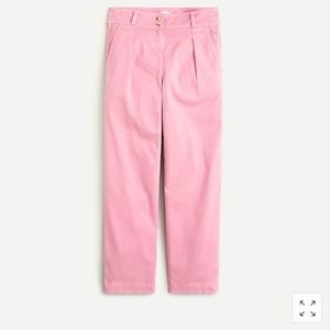 Pleated pant in garment- dyed chino